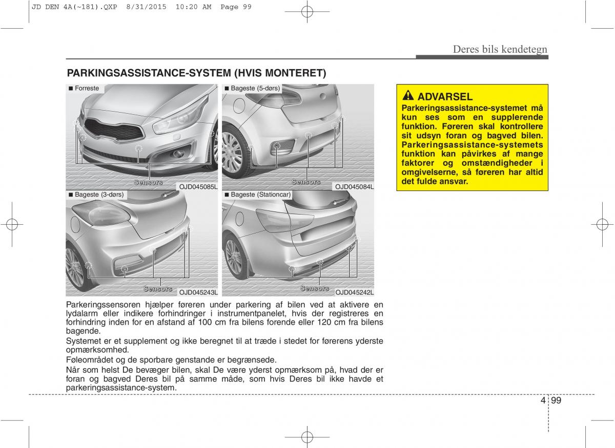 KIA Ceed II 2 Bilens instruktionsbog / page 183