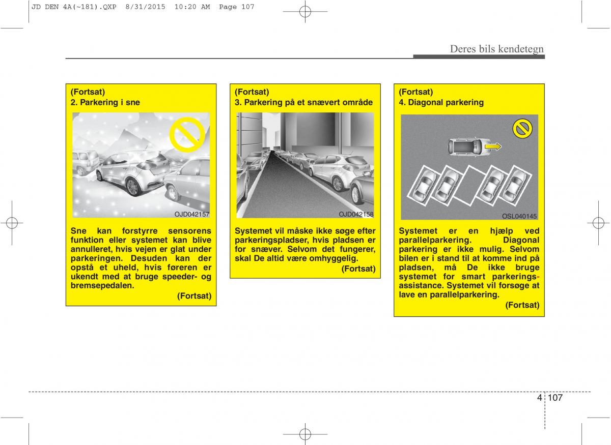 KIA Ceed II 2 Bilens instruktionsbog / page 191