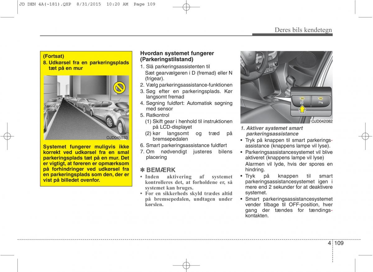 KIA Ceed II 2 Bilens instruktionsbog / page 193