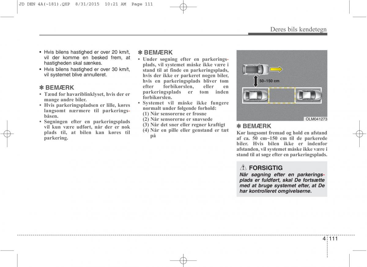 KIA Ceed II 2 Bilens instruktionsbog / page 195