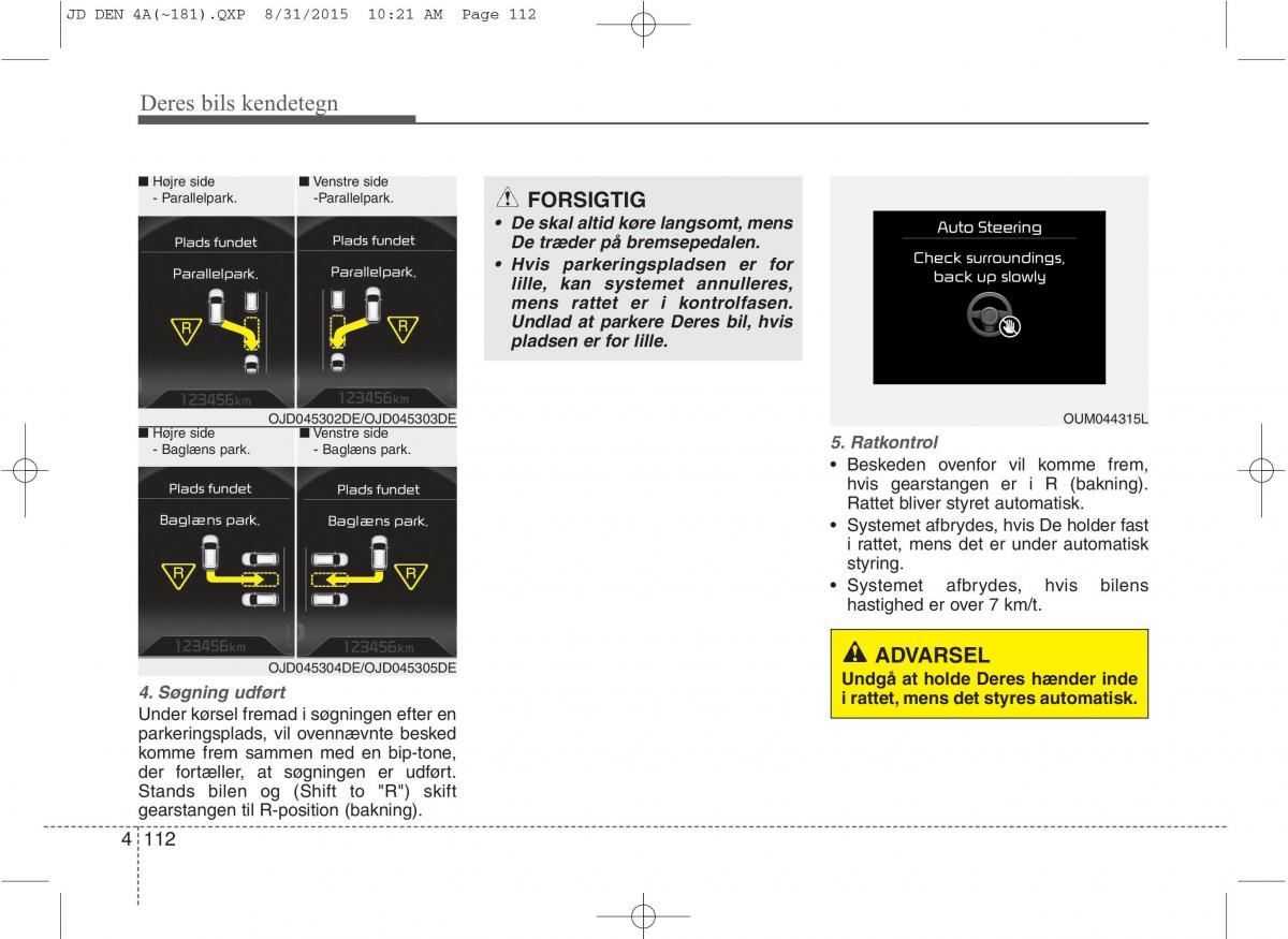 KIA Ceed II 2 Bilens instruktionsbog / page 196