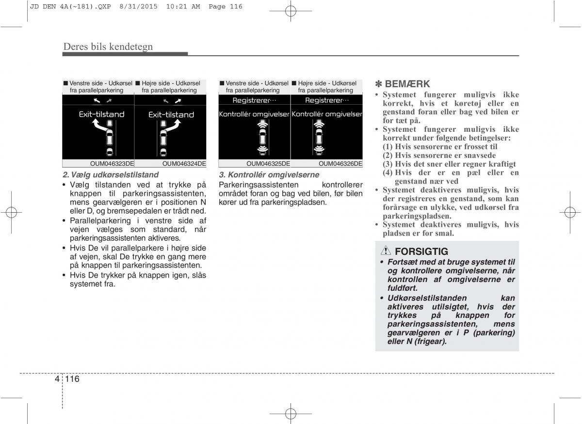 KIA Ceed II 2 Bilens instruktionsbog / page 200