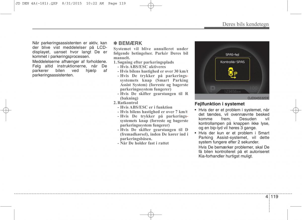 KIA Ceed II 2 Bilens instruktionsbog / page 203