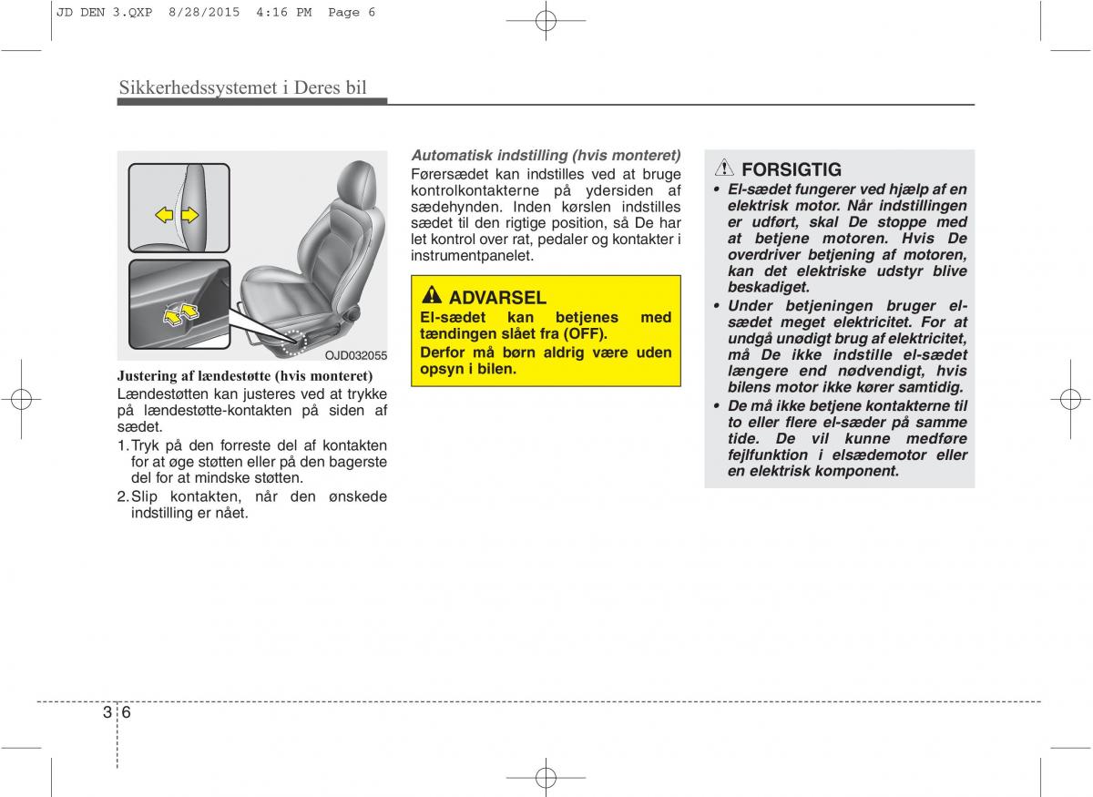 KIA Ceed II 2 Bilens instruktionsbog / page 23