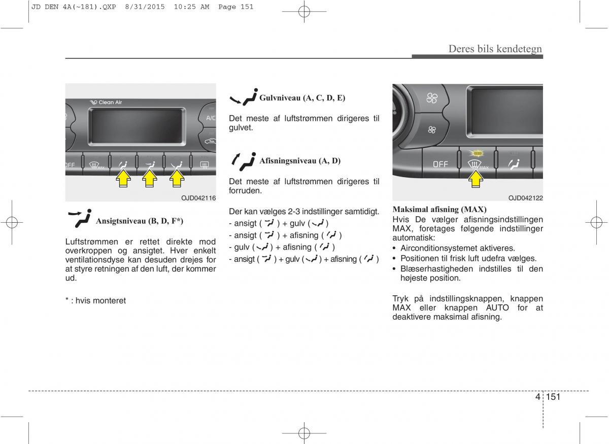 KIA Ceed II 2 Bilens instruktionsbog / page 235