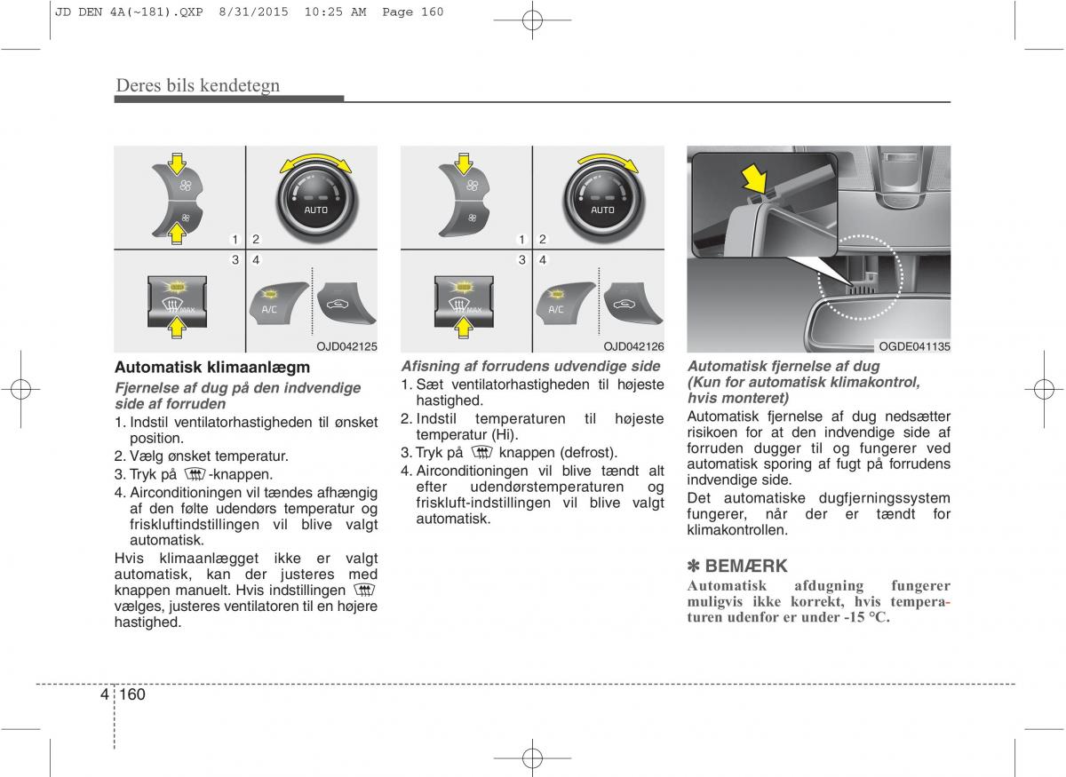 KIA Ceed II 2 Bilens instruktionsbog / page 244