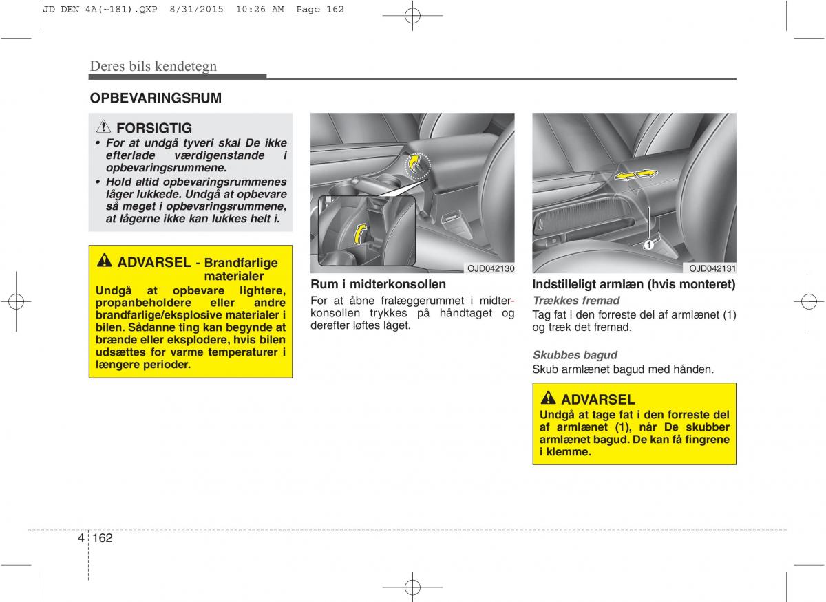 KIA Ceed II 2 Bilens instruktionsbog / page 246