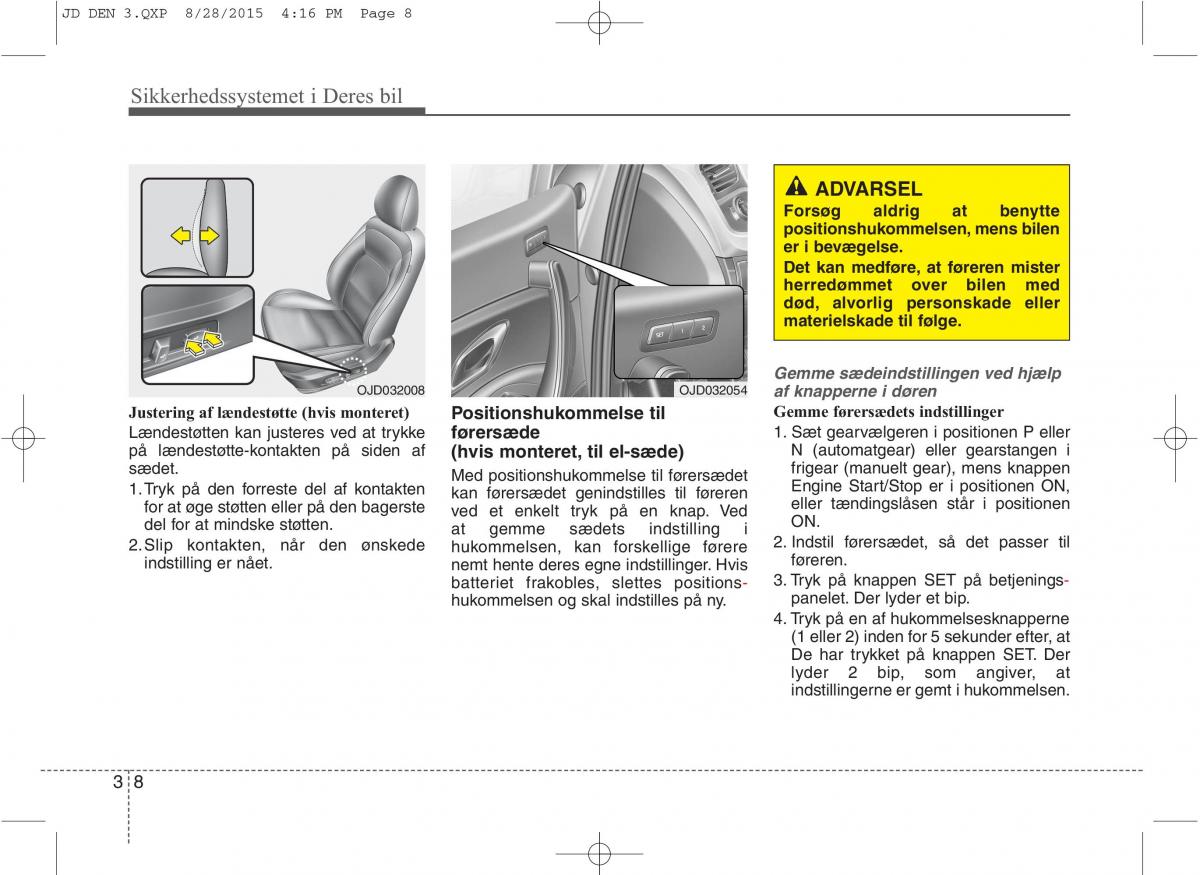 KIA Ceed II 2 Bilens instruktionsbog / page 25