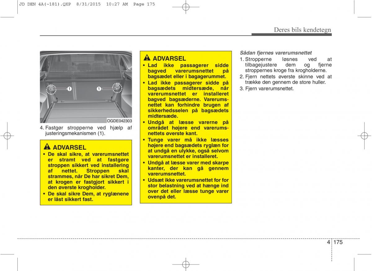 KIA Ceed II 2 Bilens instruktionsbog / page 259