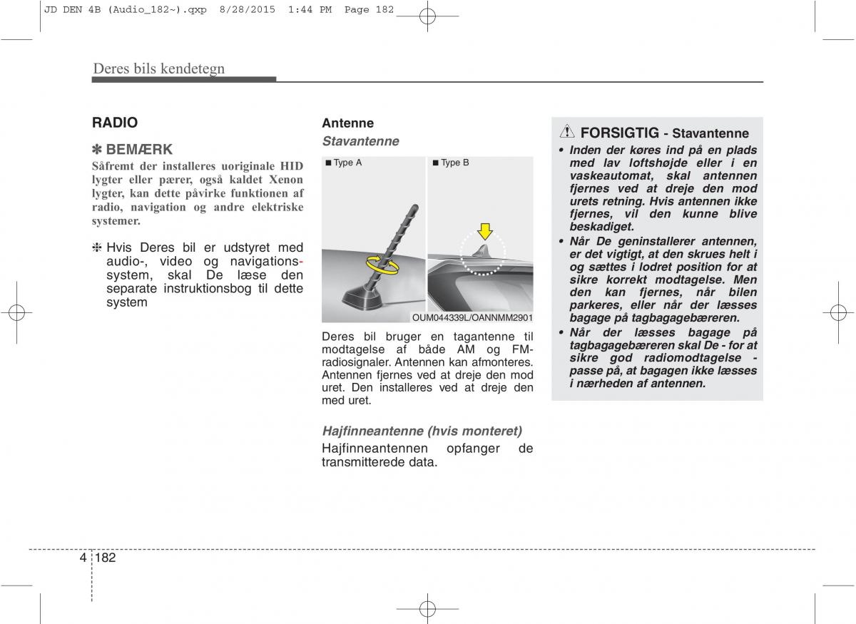 KIA Ceed II 2 Bilens instruktionsbog / page 266