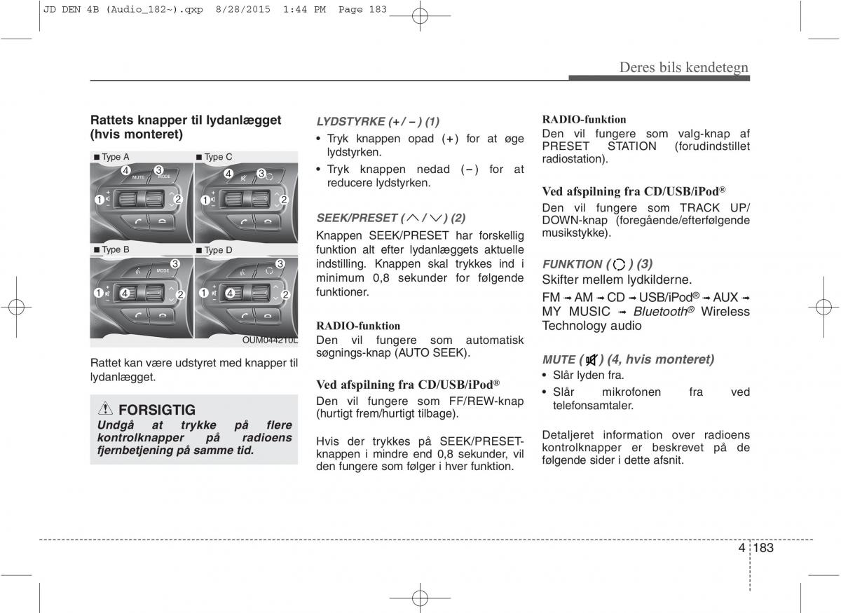 KIA Ceed II 2 Bilens instruktionsbog / page 267