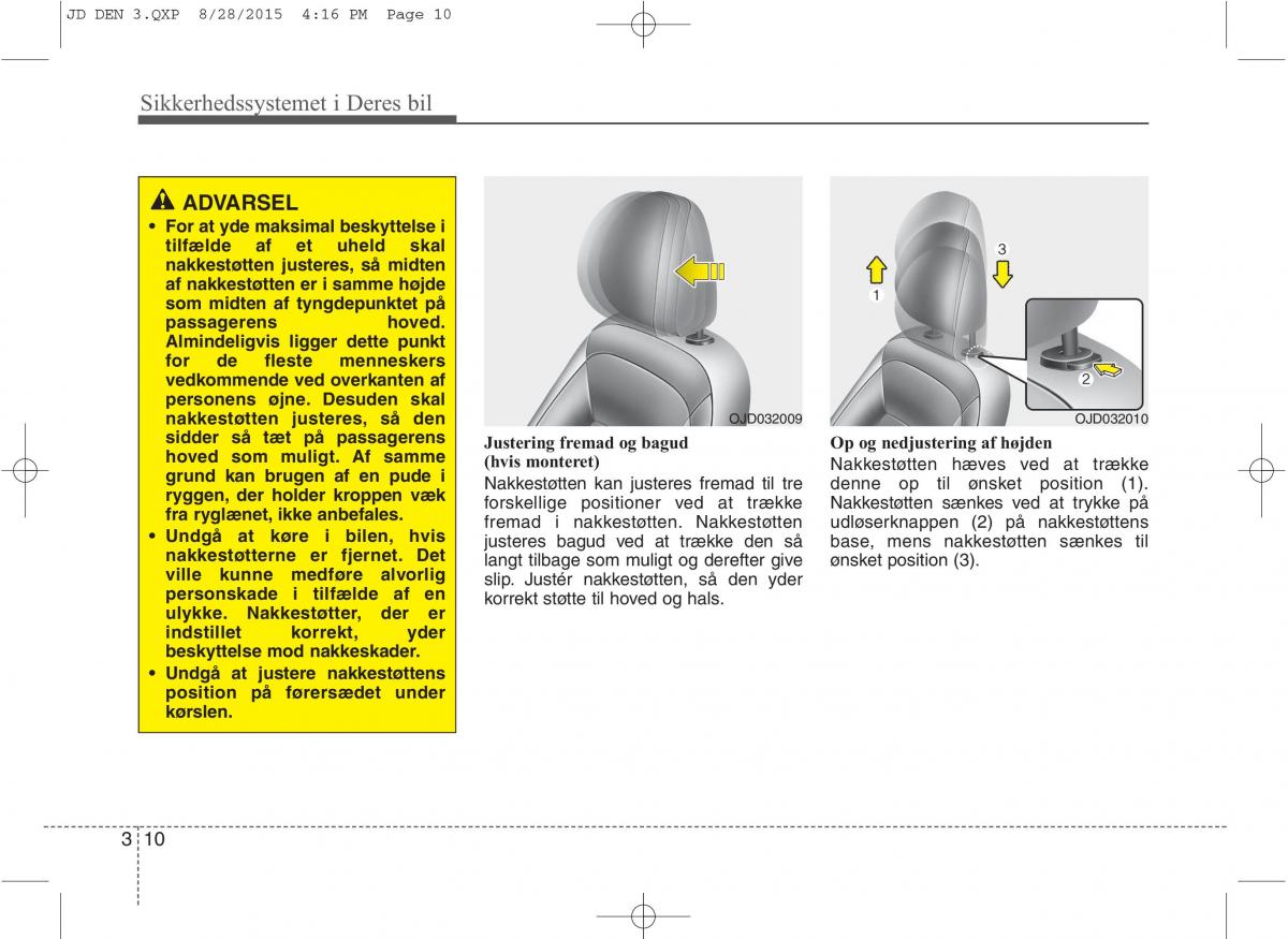 KIA Ceed II 2 Bilens instruktionsbog / page 27