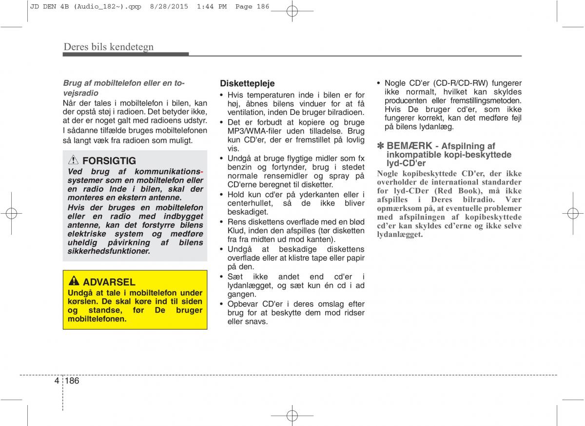 KIA Ceed II 2 Bilens instruktionsbog / page 270