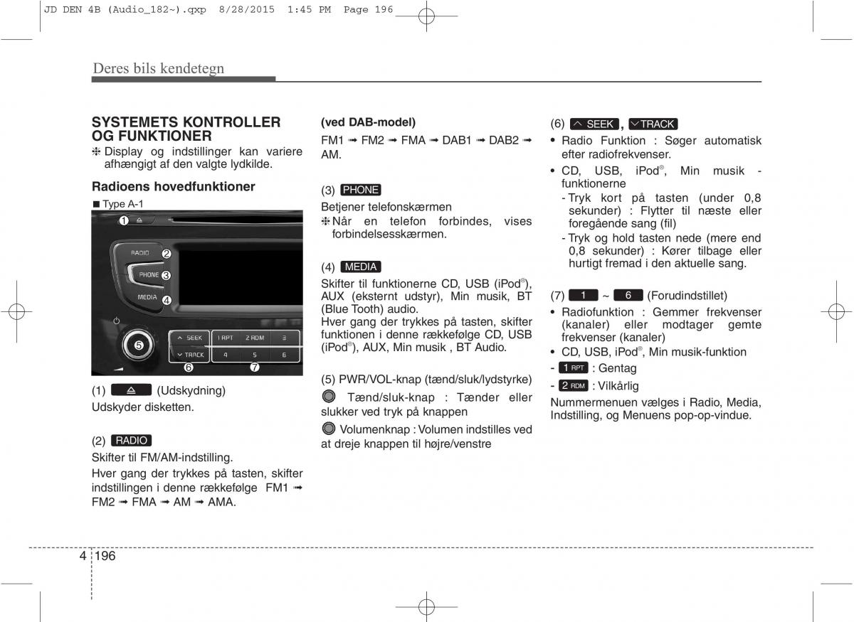 KIA Ceed II 2 Bilens instruktionsbog / page 280