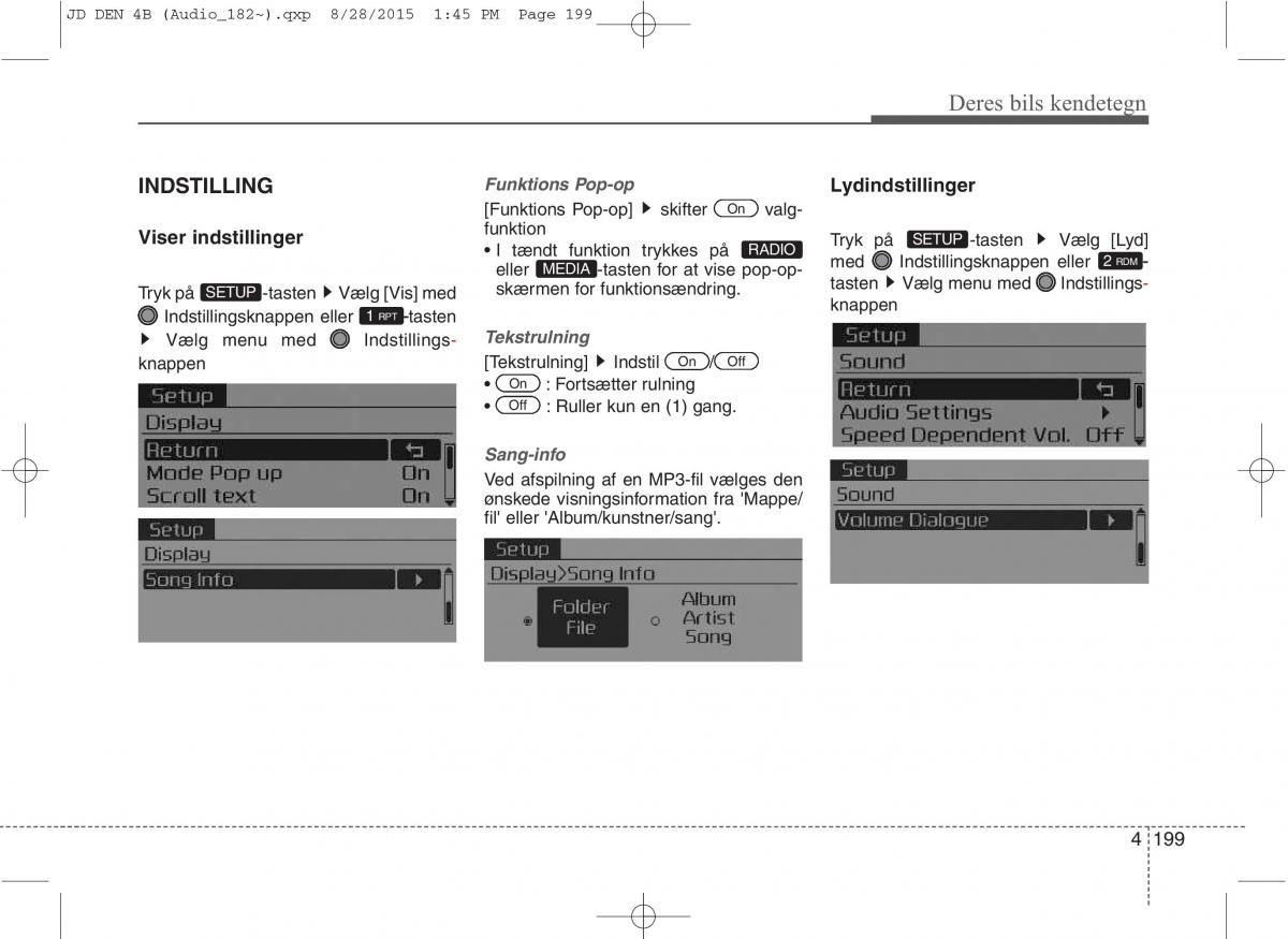 KIA Ceed II 2 Bilens instruktionsbog / page 283