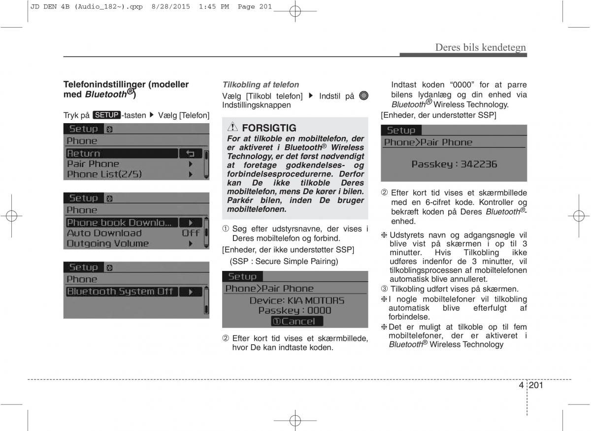 KIA Ceed II 2 Bilens instruktionsbog / page 285