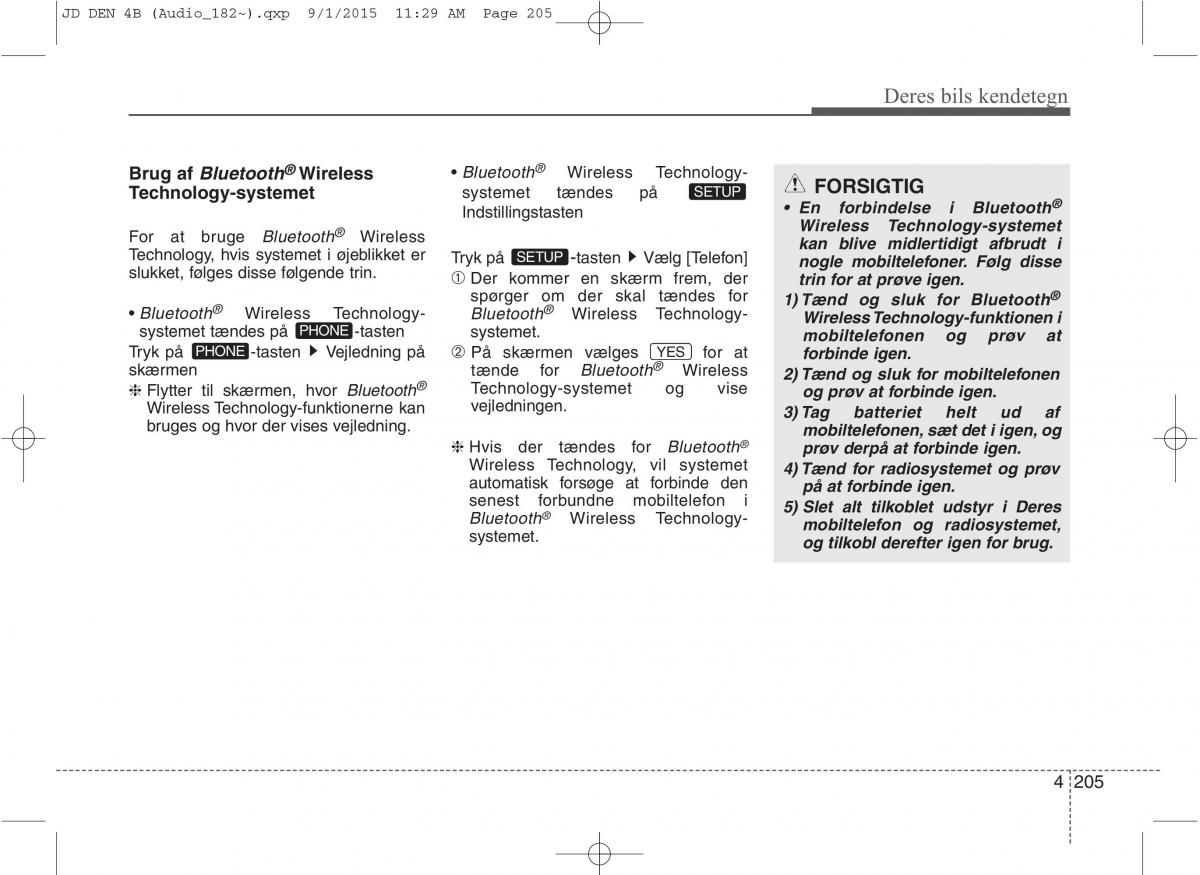 KIA Ceed II 2 Bilens instruktionsbog / page 289