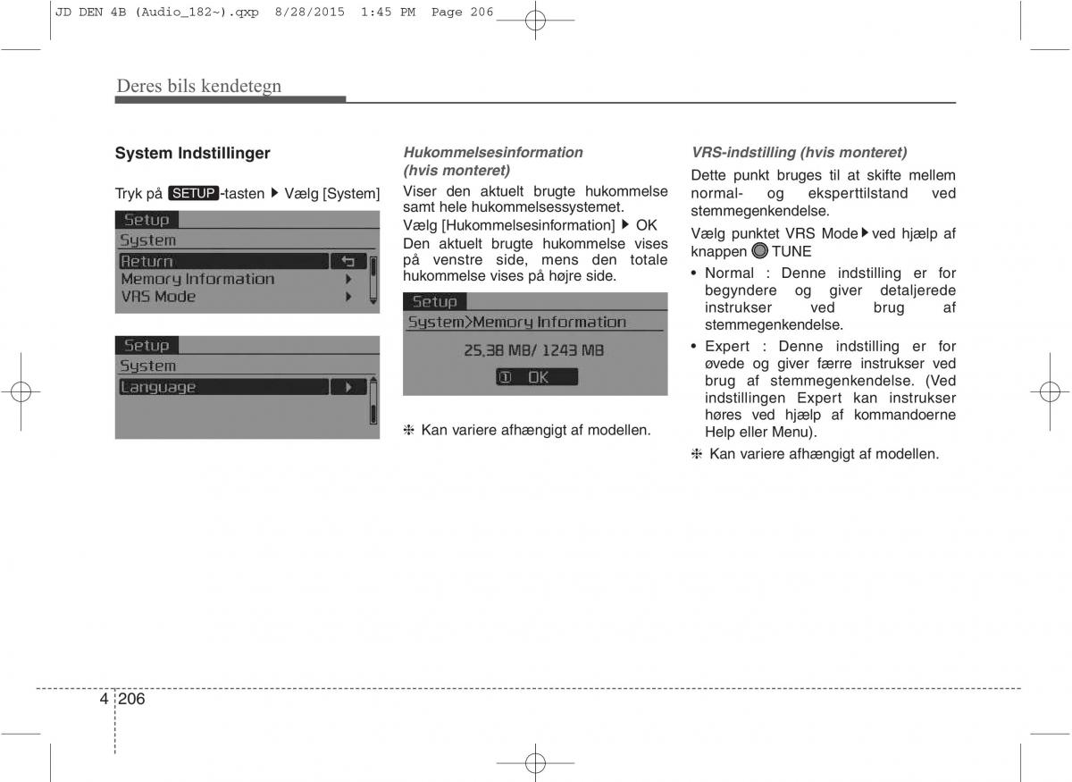 KIA Ceed II 2 Bilens instruktionsbog / page 290