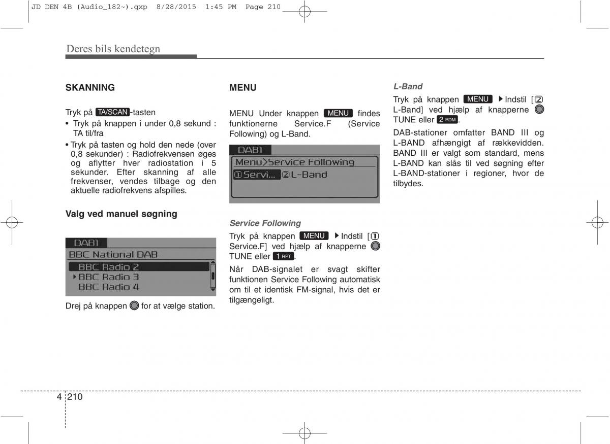 KIA Ceed II 2 Bilens instruktionsbog / page 294