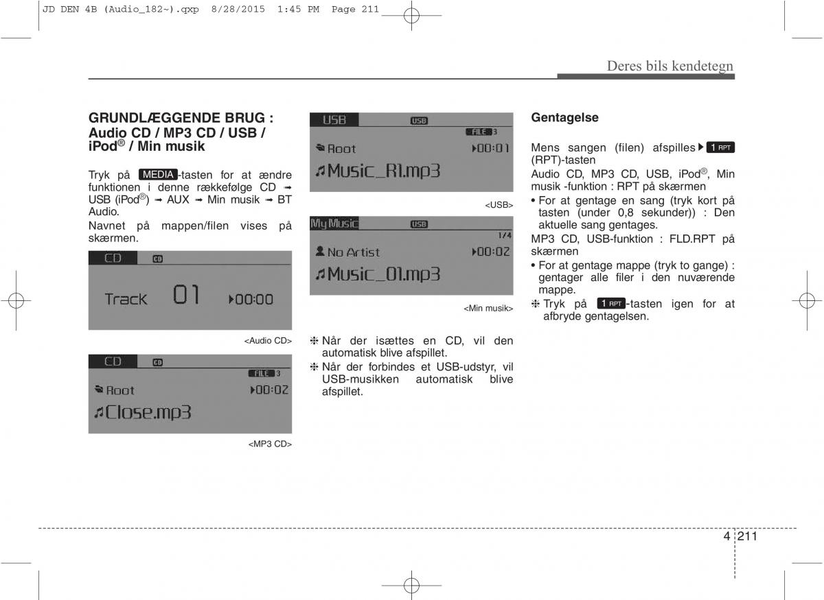 KIA Ceed II 2 Bilens instruktionsbog / page 295