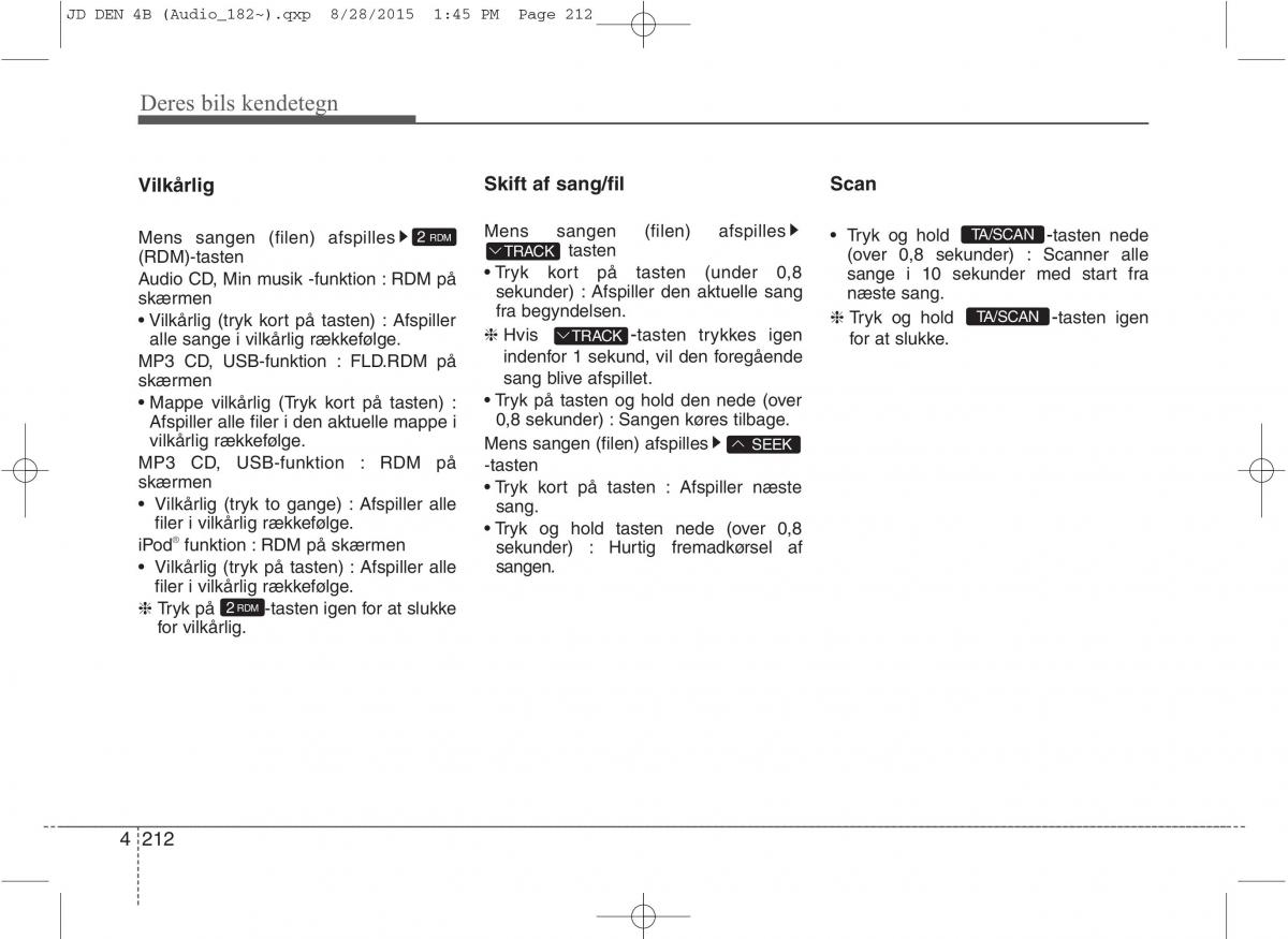 KIA Ceed II 2 Bilens instruktionsbog / page 296