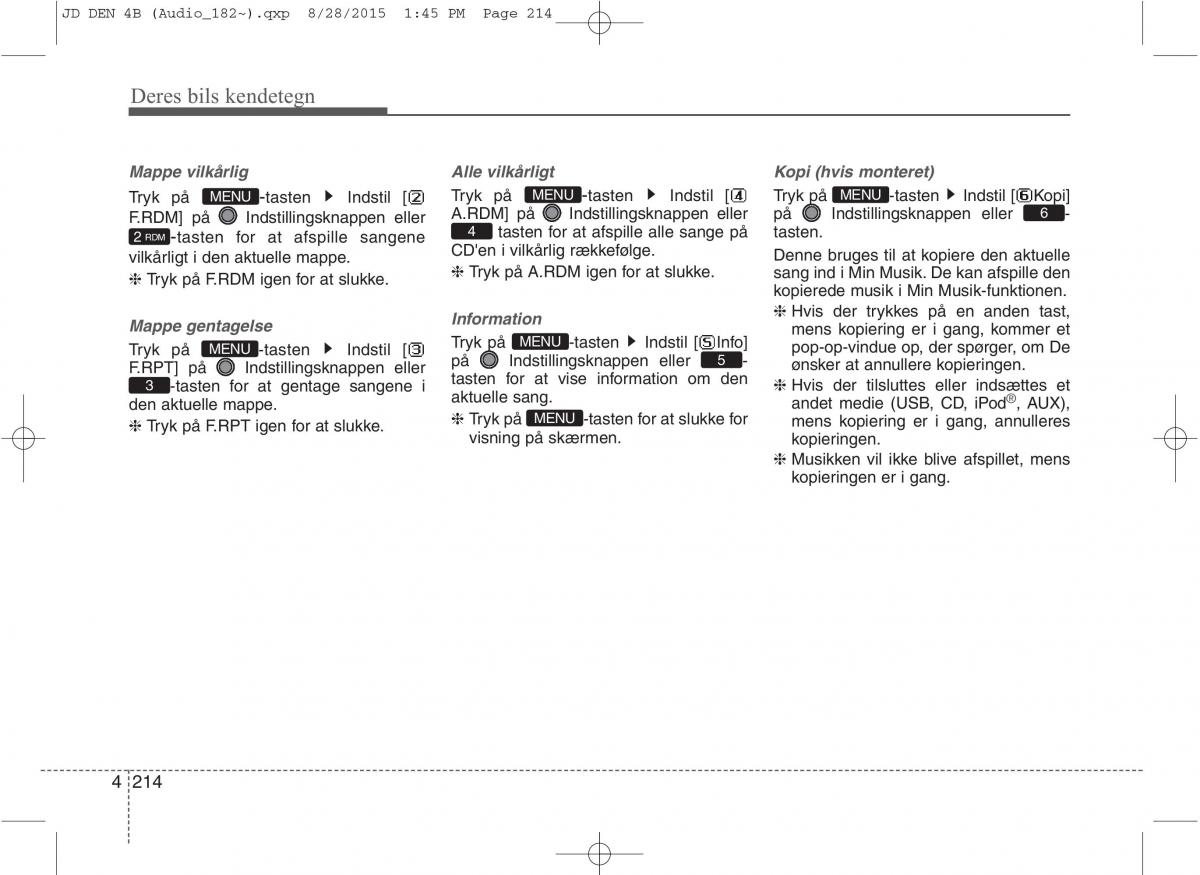 KIA Ceed II 2 Bilens instruktionsbog / page 298