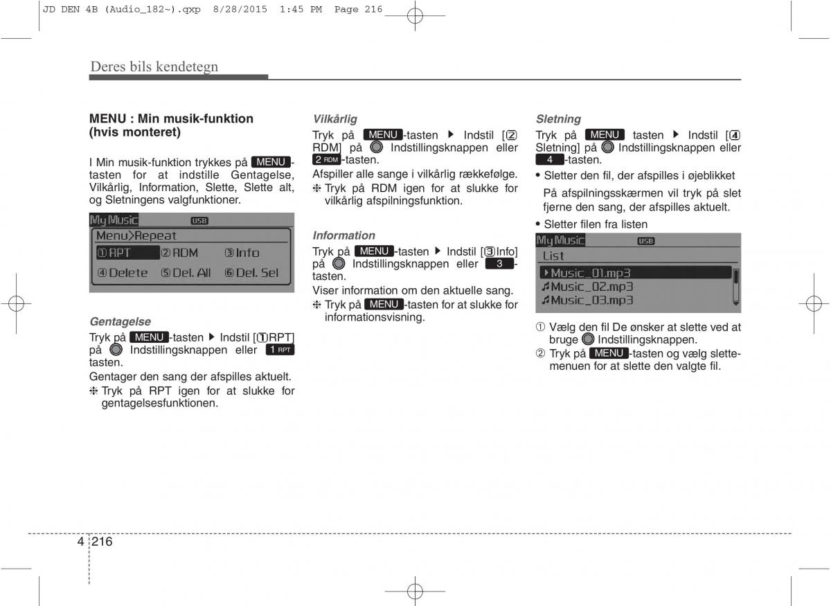 KIA Ceed II 2 Bilens instruktionsbog / page 300