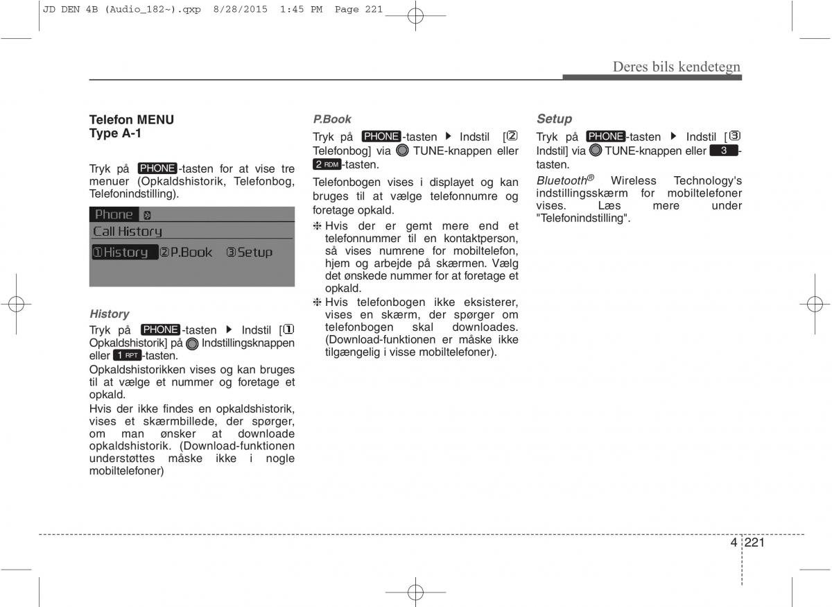 KIA Ceed II 2 Bilens instruktionsbog / page 305