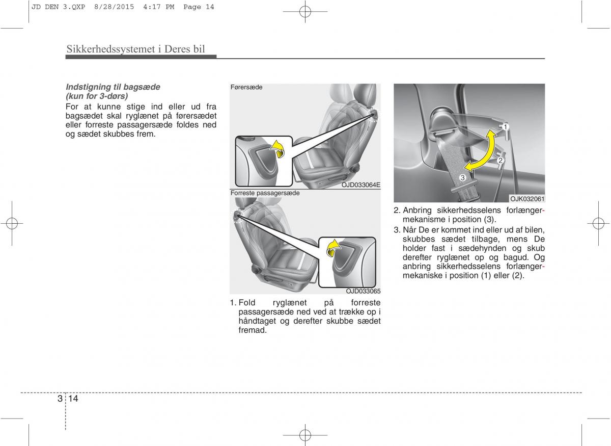 KIA Ceed II 2 Bilens instruktionsbog / page 31