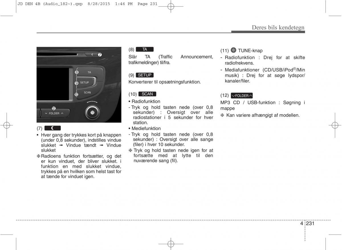 KIA Ceed II 2 Bilens instruktionsbog / page 315