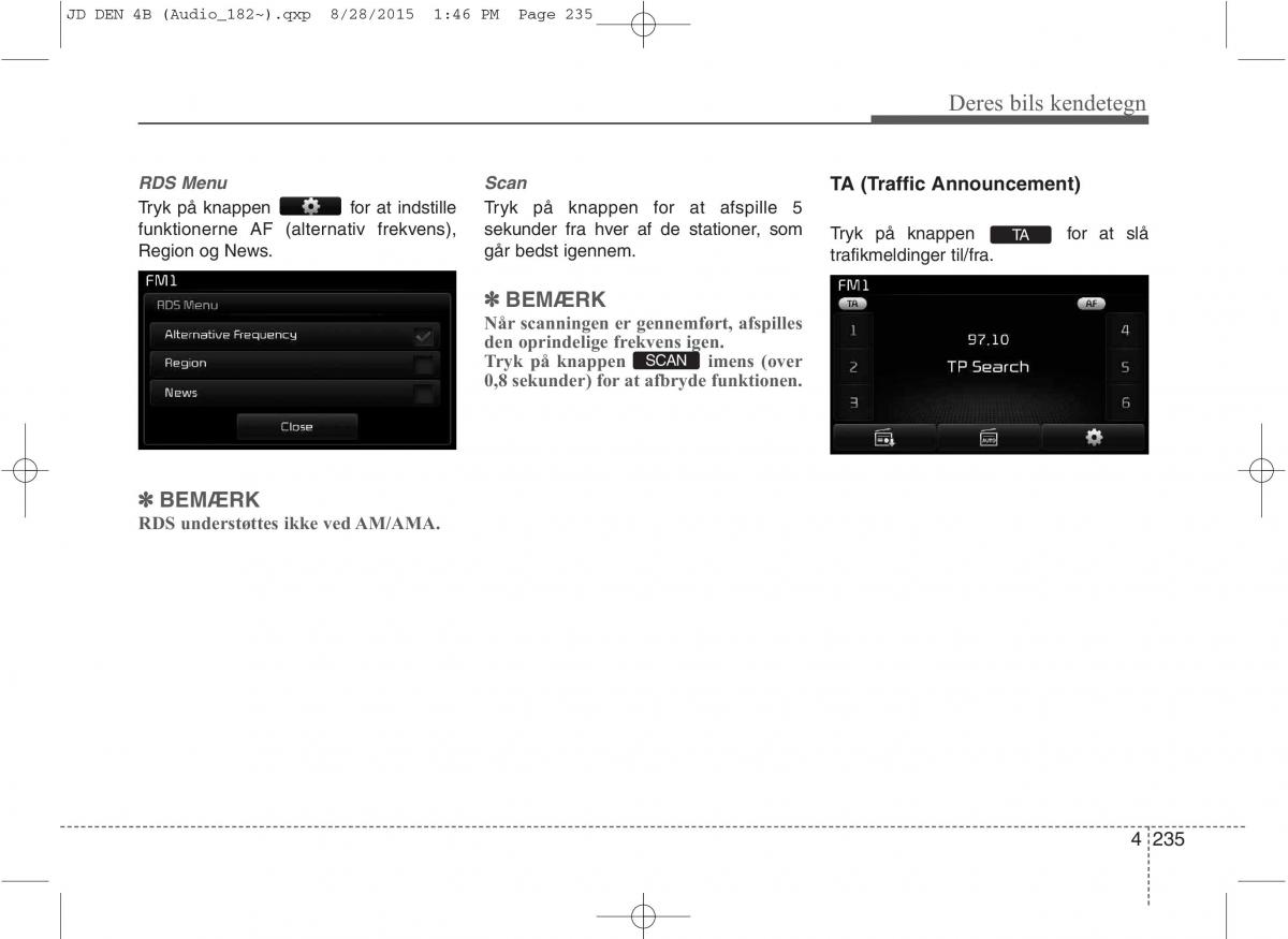 KIA Ceed II 2 Bilens instruktionsbog / page 319