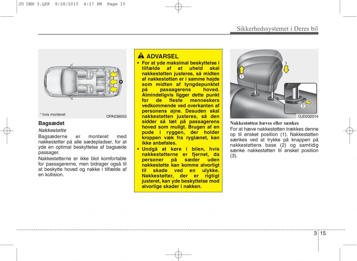 KIA Ceed II 2 Bilens instruktionsbog / page 32