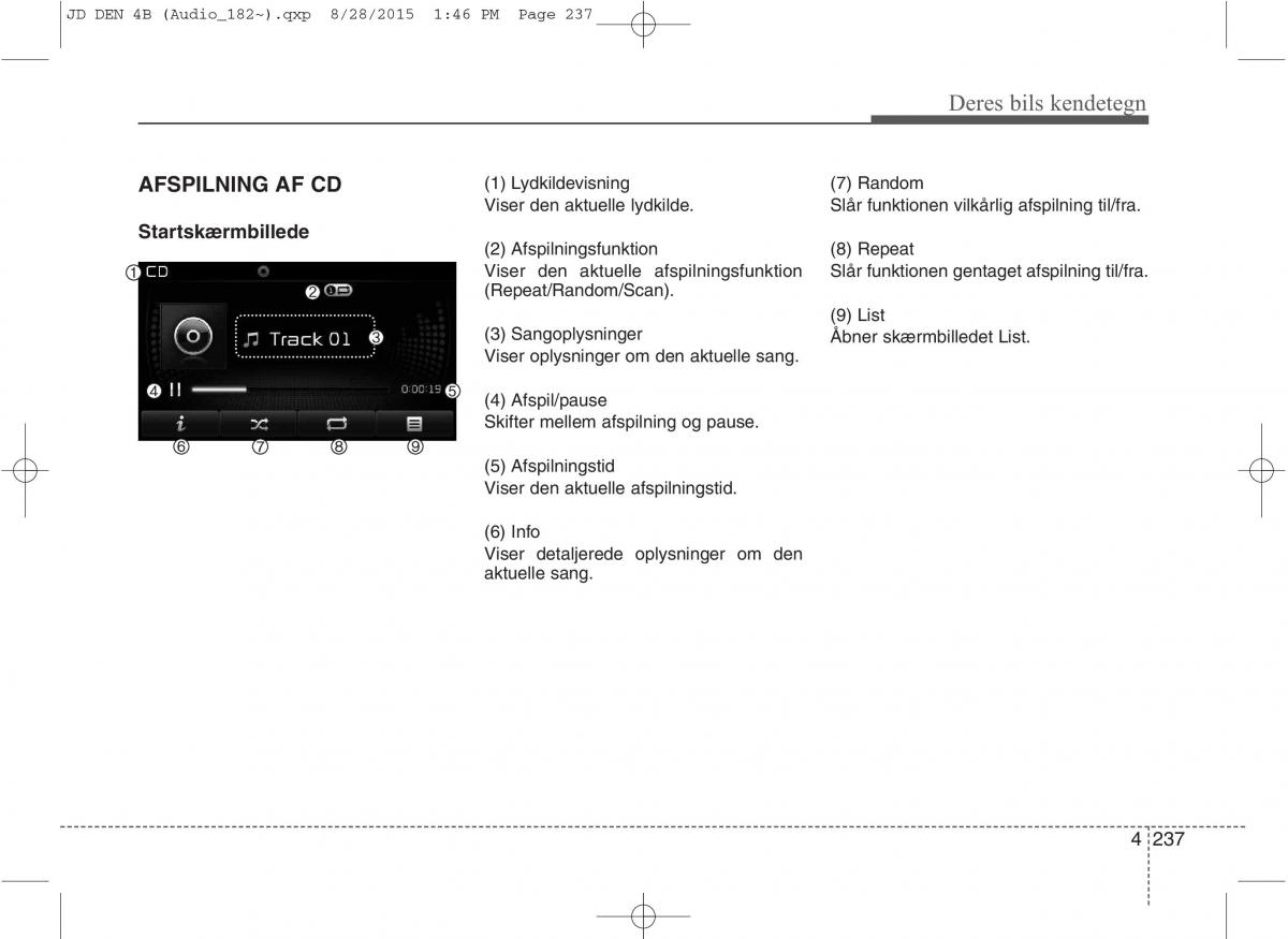 KIA Ceed II 2 Bilens instruktionsbog / page 321