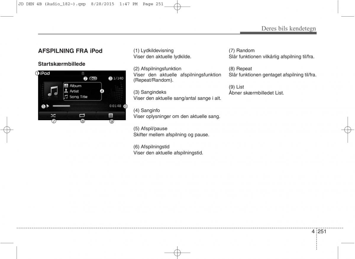 KIA Ceed II 2 Bilens instruktionsbog / page 335