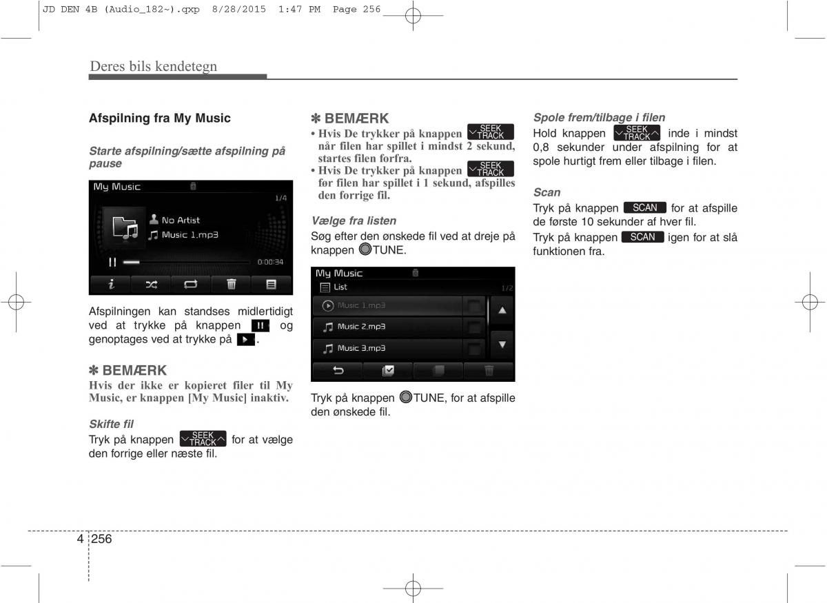 KIA Ceed II 2 Bilens instruktionsbog / page 340