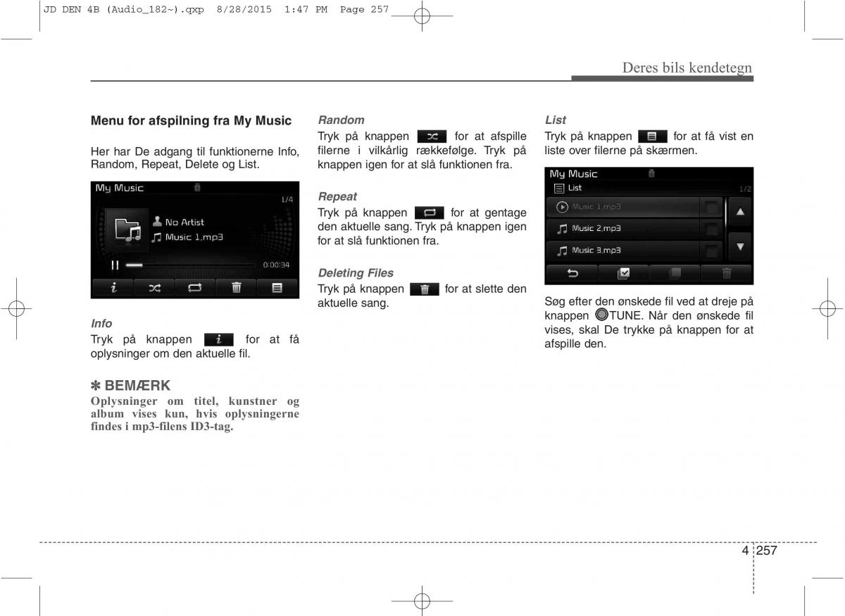 KIA Ceed II 2 Bilens instruktionsbog / page 341