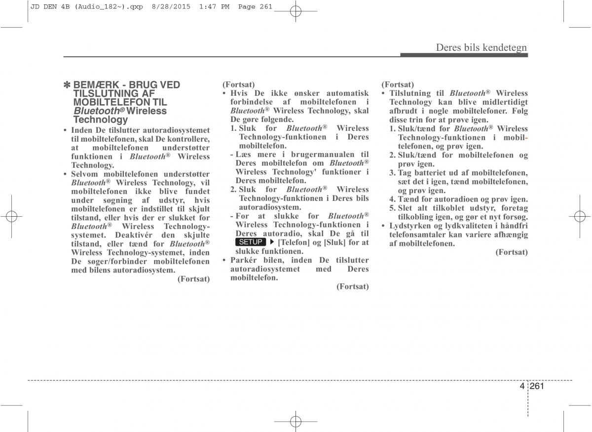 KIA Ceed II 2 Bilens instruktionsbog / page 345