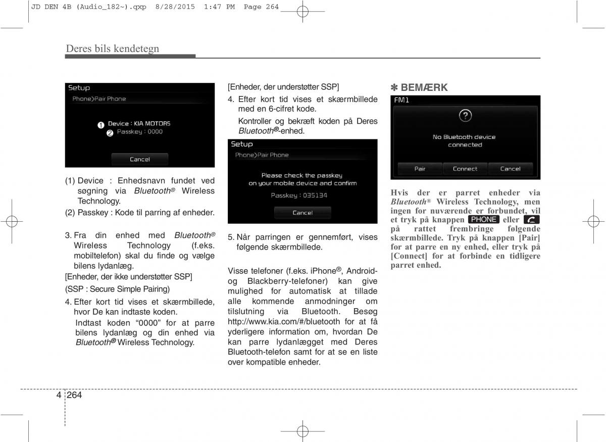 KIA Ceed II 2 Bilens instruktionsbog / page 348