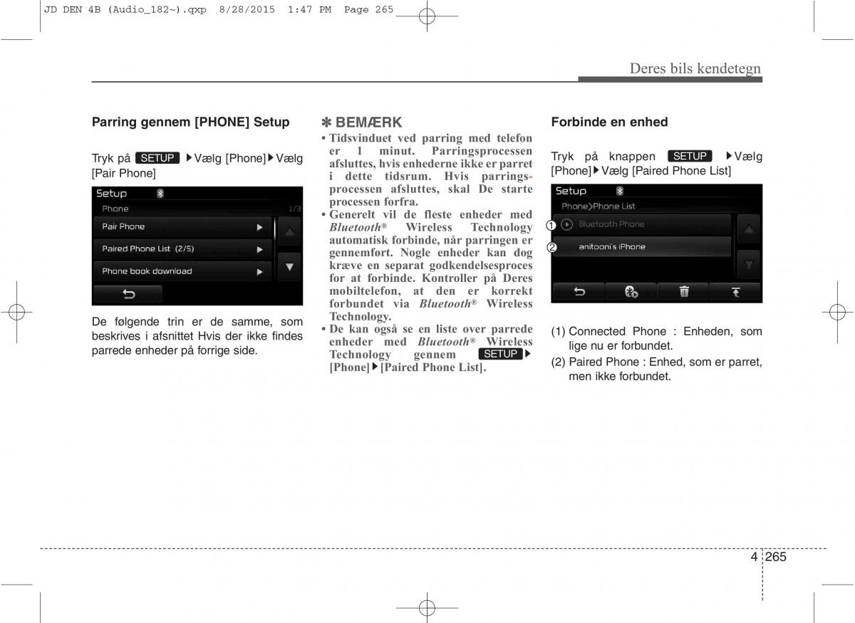 KIA Ceed II 2 Bilens instruktionsbog / page 349