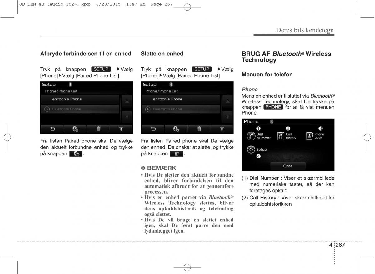 KIA Ceed II 2 Bilens instruktionsbog / page 351