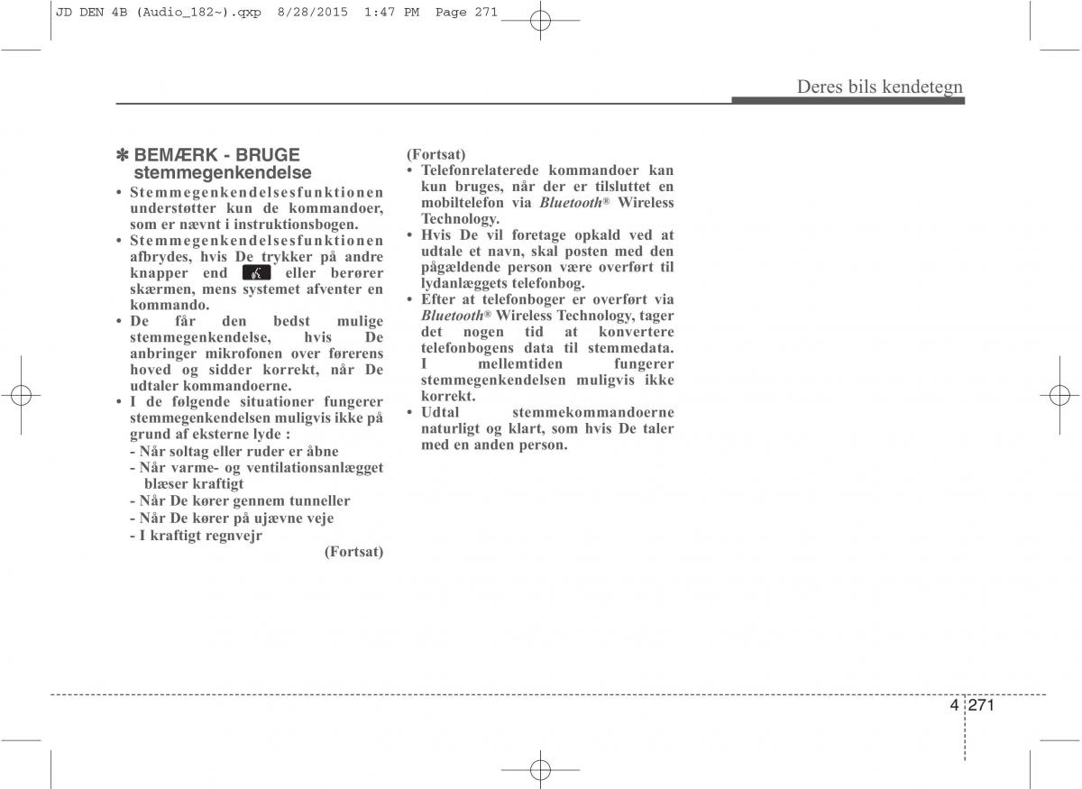 KIA Ceed II 2 Bilens instruktionsbog / page 355