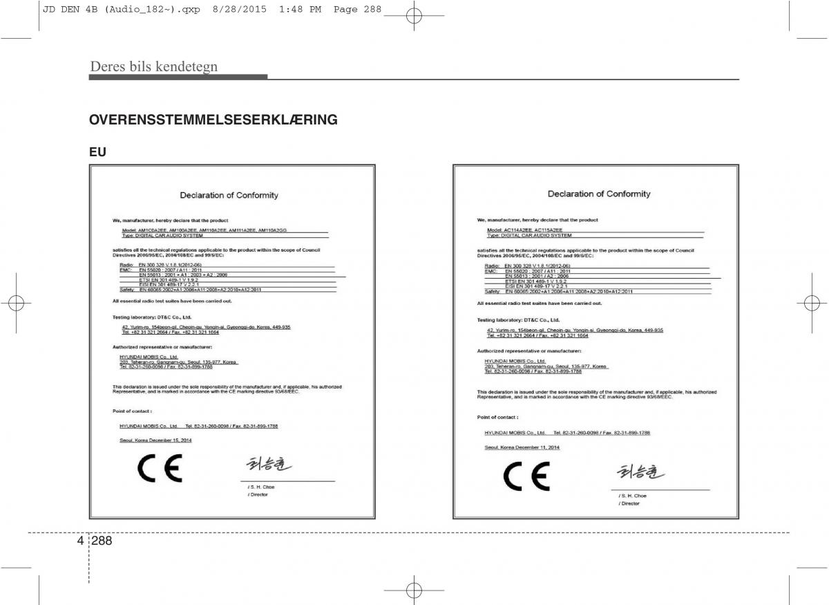 KIA Ceed II 2 Bilens instruktionsbog / page 372