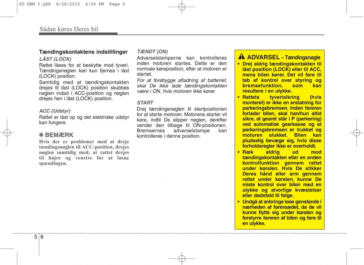 KIA Ceed II 2 Bilens instruktionsbog / page 378