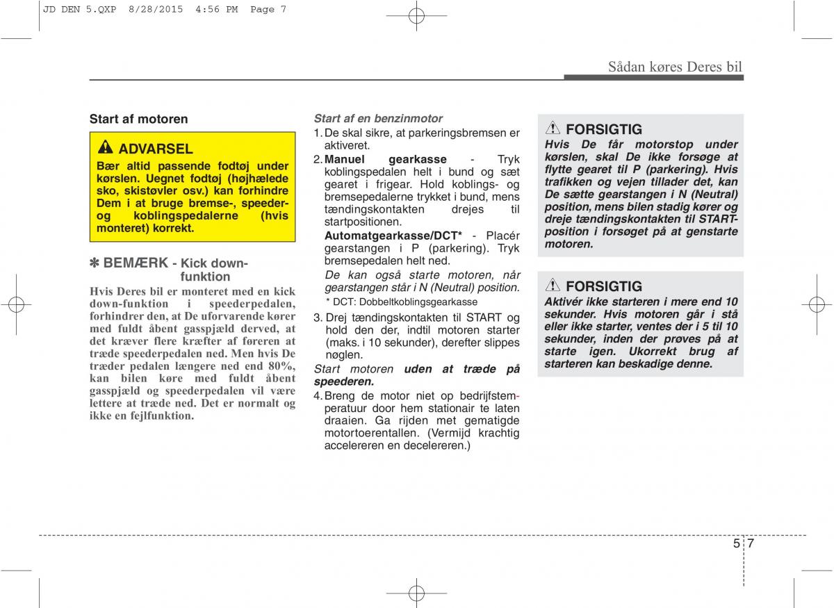 KIA Ceed II 2 Bilens instruktionsbog / page 379