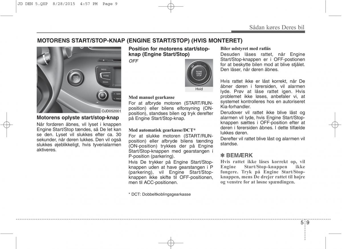 KIA Ceed II 2 Bilens instruktionsbog / page 381