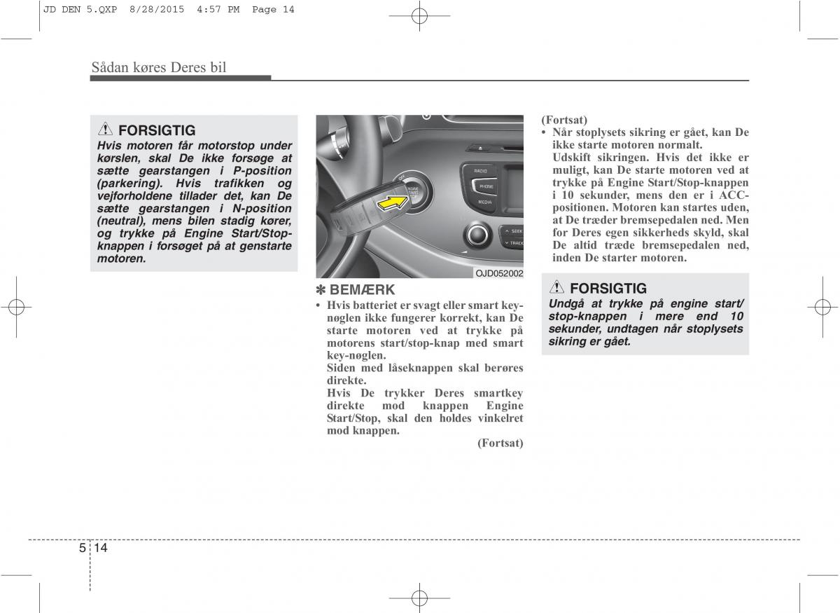 KIA Ceed II 2 Bilens instruktionsbog / page 386