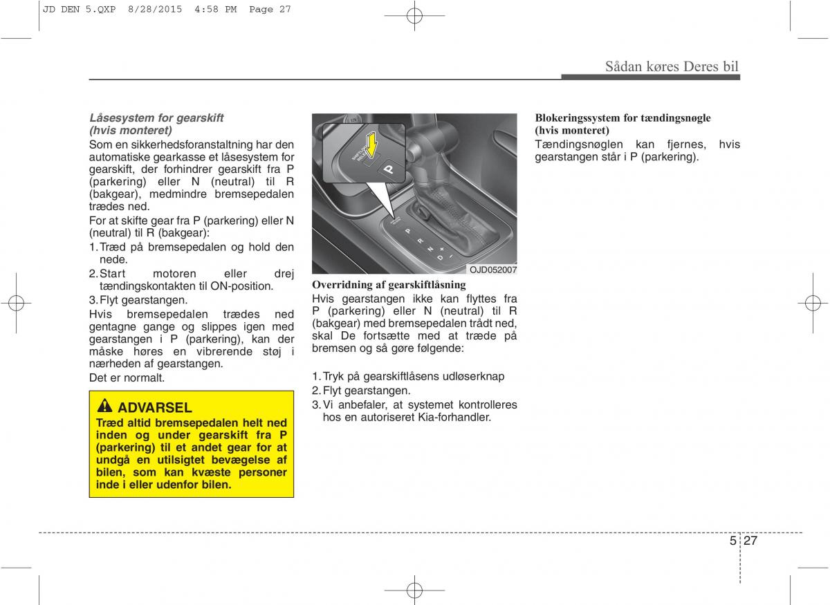 KIA Ceed II 2 Bilens instruktionsbog / page 399