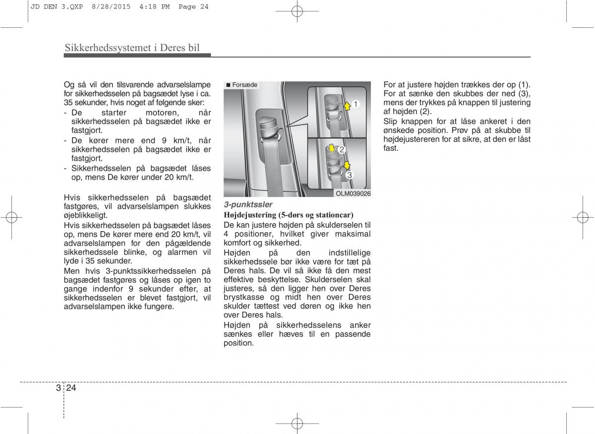 KIA Ceed II 2 Bilens instruktionsbog / page 41