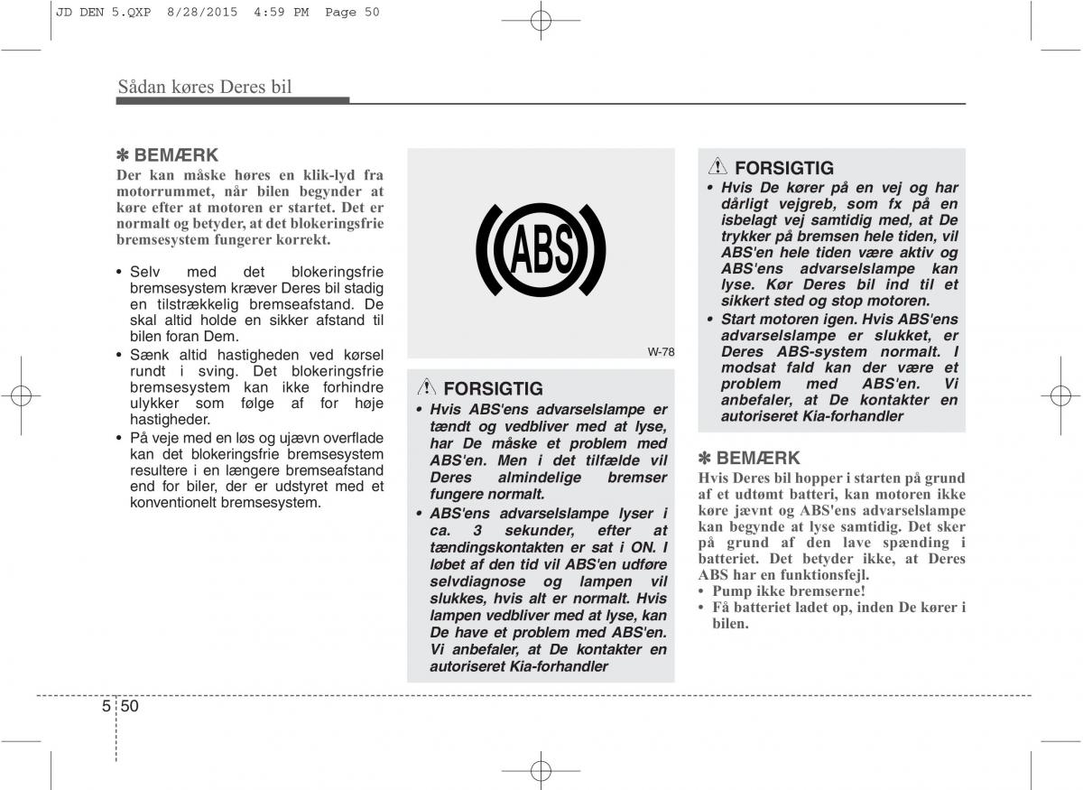 KIA Ceed II 2 Bilens instruktionsbog / page 422