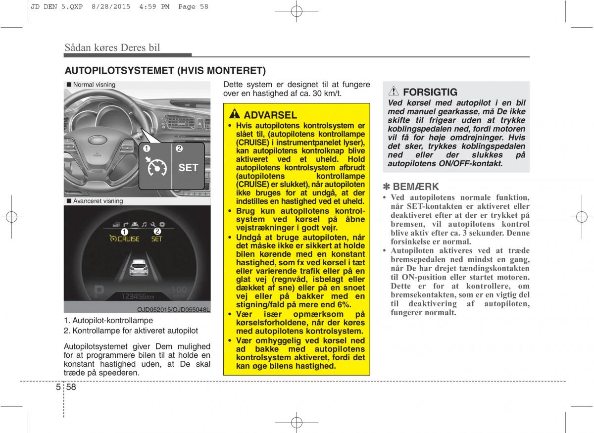 KIA Ceed II 2 Bilens instruktionsbog / page 430